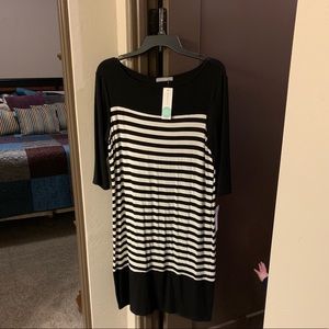 B&W Stripe Dress Loveappella by Stitch Fix